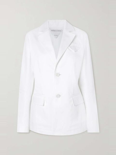 Cotton-twill blazer