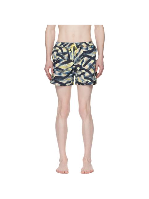 Multicolor Graphic Swim Shorts