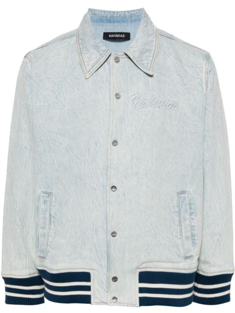 NAHMIAS Miracle Academy denim bomber jacket