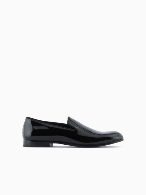 Patent leather loafers