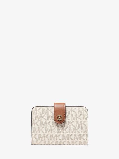 MICHAEL KORS Jet Set Travel Small Signature Logo Billfold Wallet