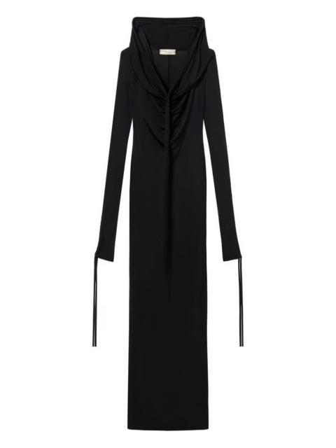 Blumarine hooded maxi dress