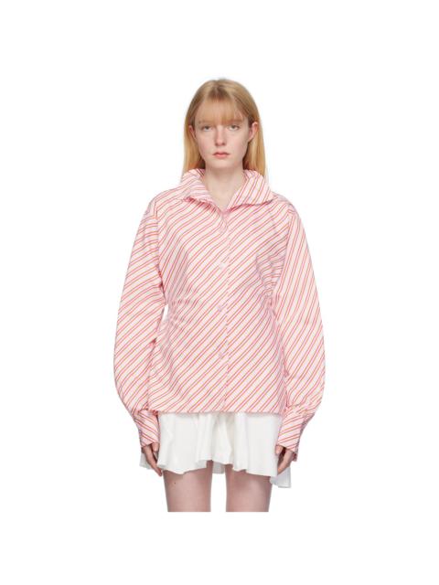 TALIA BYRE Pink Striped Shirt