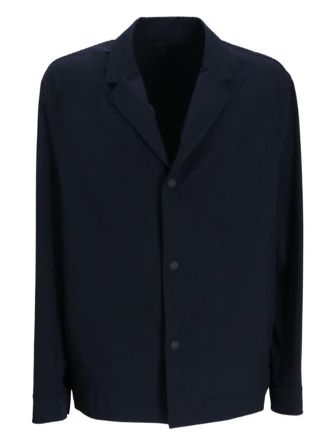BOSS notched-collar button-up jacket