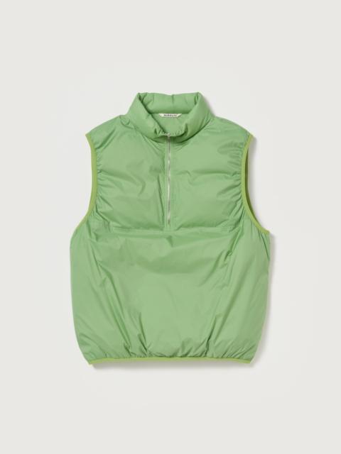 AURALEE SUPER LIGHT NYLON RIPSTOP DOWN P/O VEST