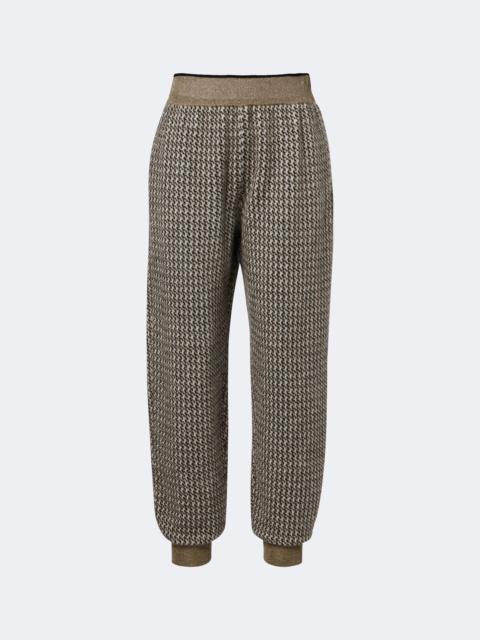 Brunello Cucinelli Houndstooth mohair and wool-blend straight pants