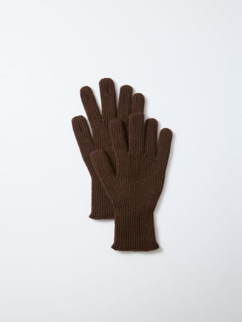 ROTOTO® ROT-5181-DBRN ROTOTO - WASHABLE MERINO KNIT TOUCH GLOVES - DARK BROWN