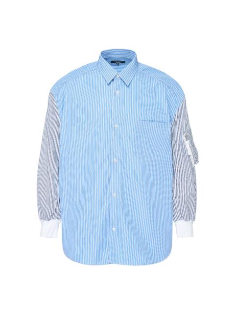 Comme des Garçons Homme Cotton Stripe Long Sleeve Shirt