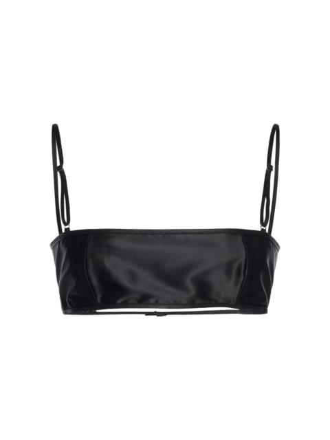 TOM FORD Stretch-Satin Bandeau Bralette black