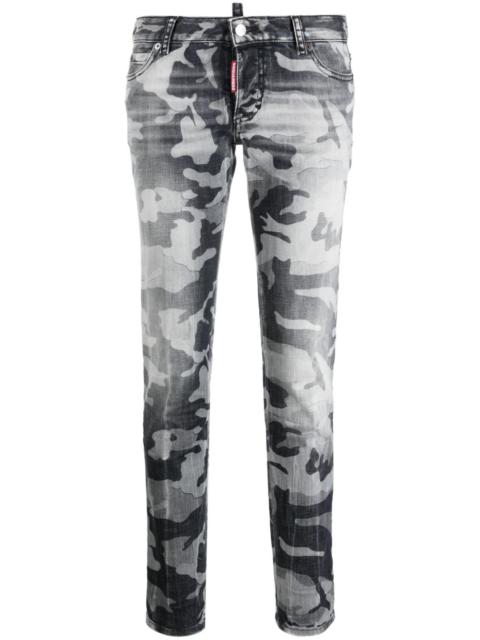 DSQUARED2 camouflage-print skinny jeans