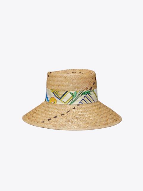 TORY BURCH Straw Ribbon Hat