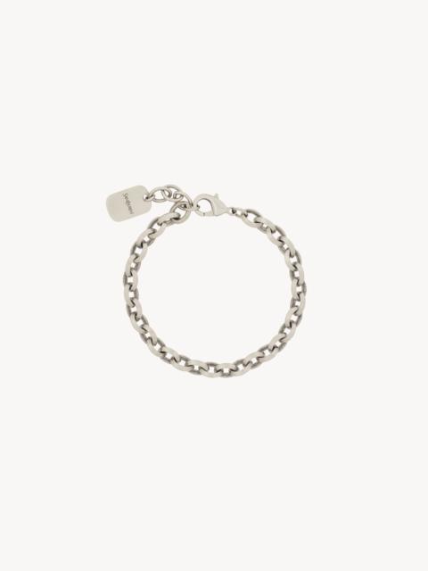 SAINT LAURENT PEAKED CHAIN BRACELET IN METAL