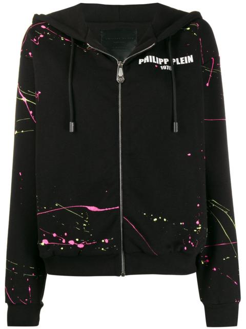 PHILIPP PLEIN Gothic Plein logo print hoodie