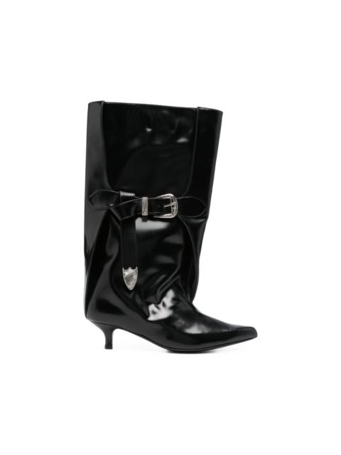TOGA PULLA buckle-detail leather boots