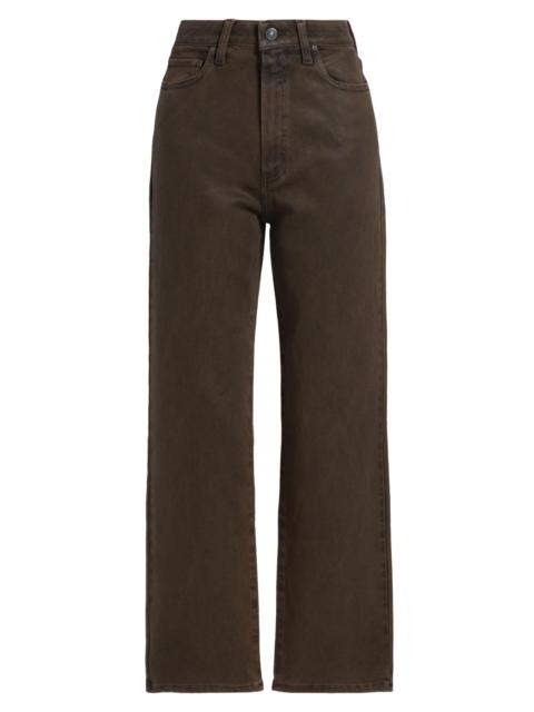 PAIGE Women's Stevie High-Rise Ankle Jeans - Dark Brown