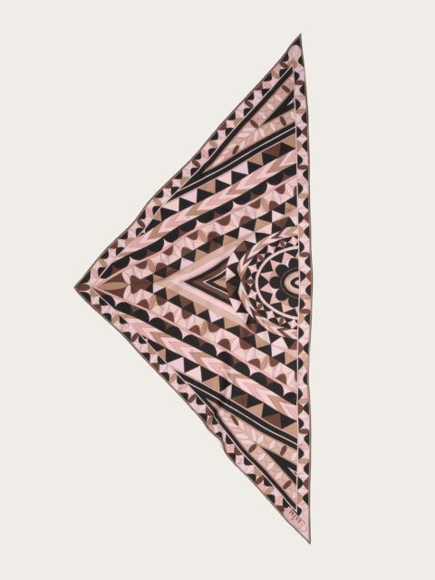 PUCCI MANUBA PRINT SILK TRIANGLE SCARF