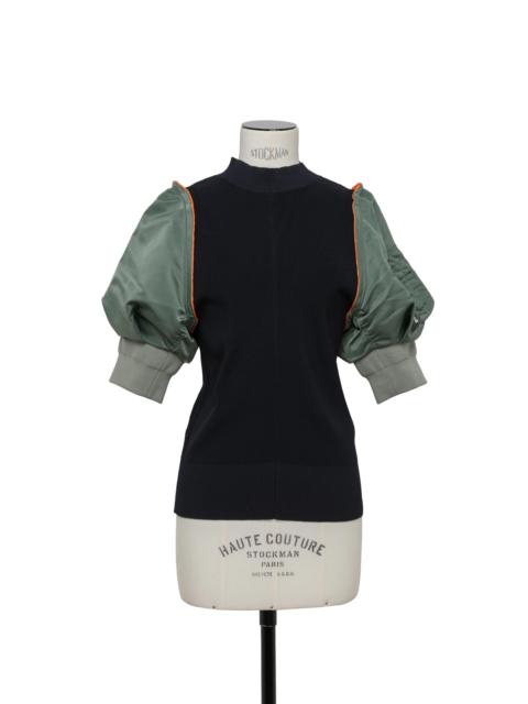 sacai Nylon Twill x Knit Pullover | REVERSIBLE