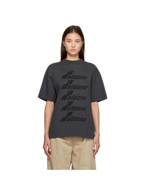 We11done Gray Printed T-Shirt