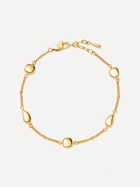 MISSOMA 18ct Gold-Plated Molten Teardrop Multi Charm Bracelet