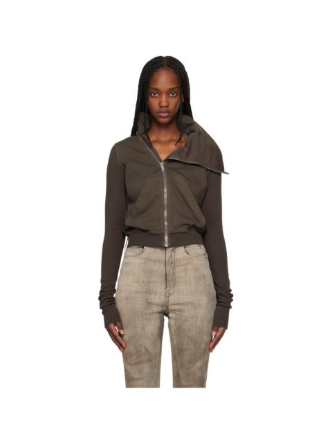 Rick Owens DRKSHDW Brown Temple Mountain Sweatshirt
