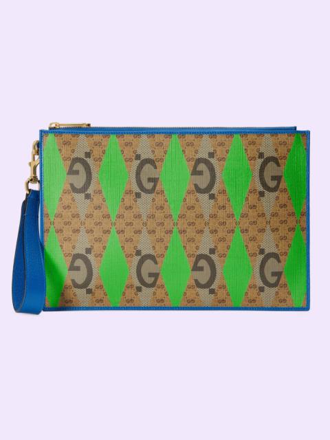 GUCCI GG rhombus print pouch