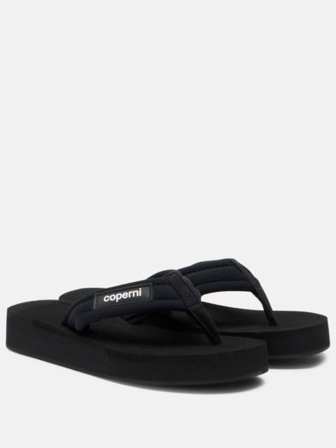 COPERNI Logo platform thong sandals