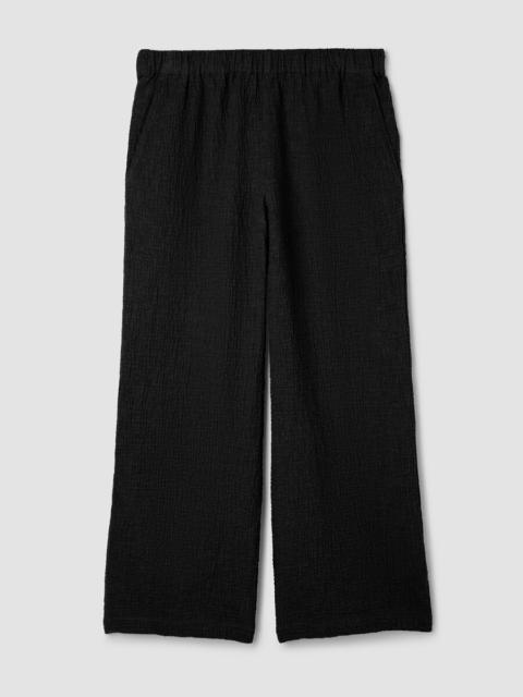 EILEEN FISHER Organic Cotton Doubleweave Wide-Leg Pant