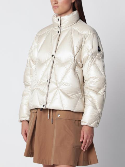 MOOSE KNUCKLES Iceberg Quilt Down alabaster nylon down jacket