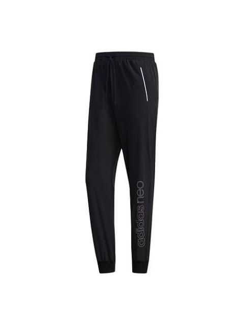 adidas neo Breathable Casual Sports Pants Black FI6599