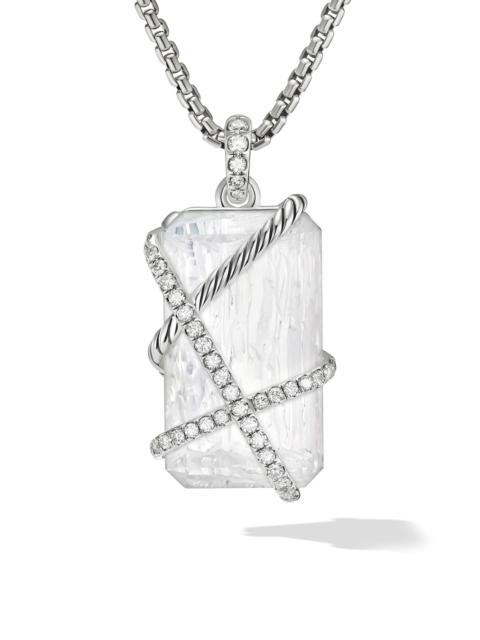 DAVID YURMAN Women's Cable Wrap Amulet in Sterling Silver - Crystal