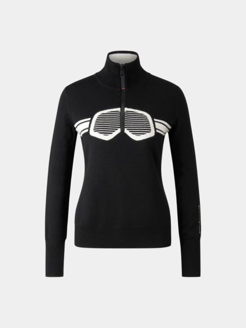 BOGNER Azra Half-zip pullover in Black