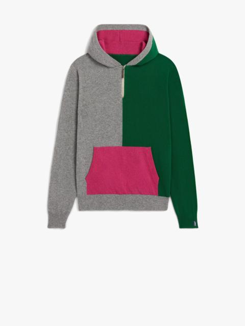 DOUBLE AGENT GREEN WOOL HOODED SWEATER | GKM-201