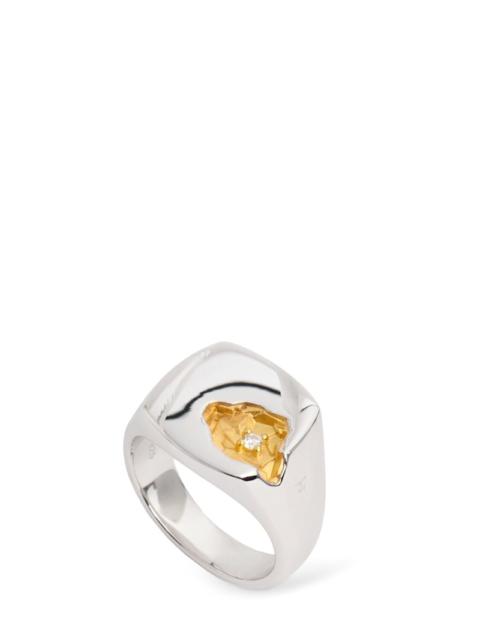 TOM WOOD Mined large diamond ring