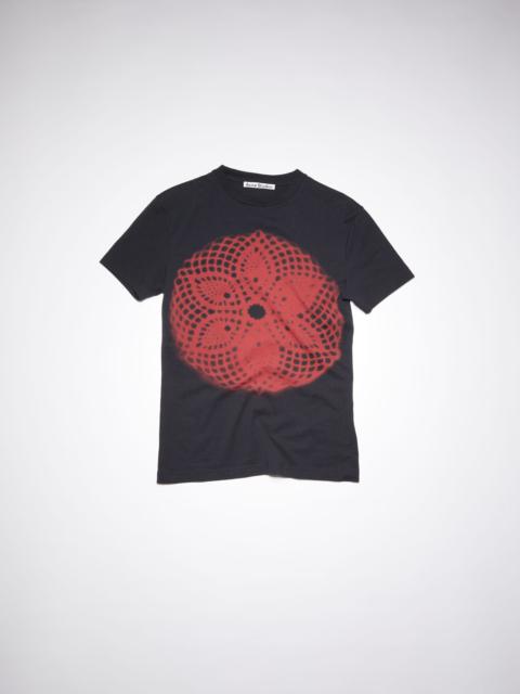 Acne Studios Lace print t-shirt - Black