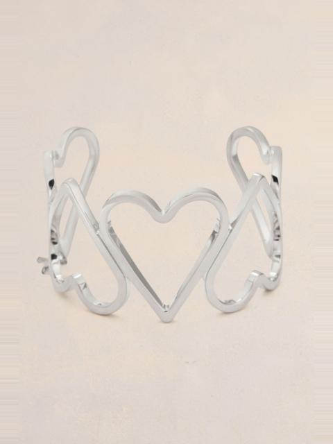 AMI Paris x Alan Crocetti Upside Down Hearts Ring - Silver