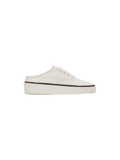 Fear of God White Canvas 101 Backless Sneakers