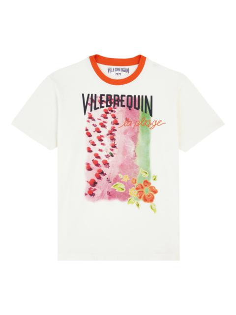 Men's Vilebrequin La Plage From The Sky Cotton T-Shirt