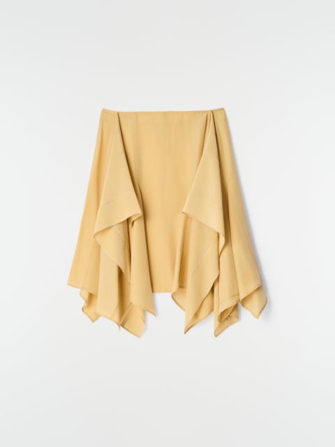 Lemaire PANELED SKIRT IN SILK VISCOSE TOILE