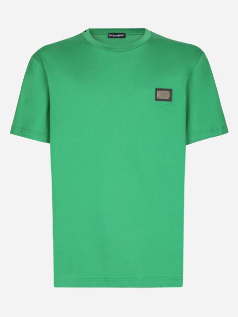 Dolce & Gabbana Cotton T-shirt with branded tag