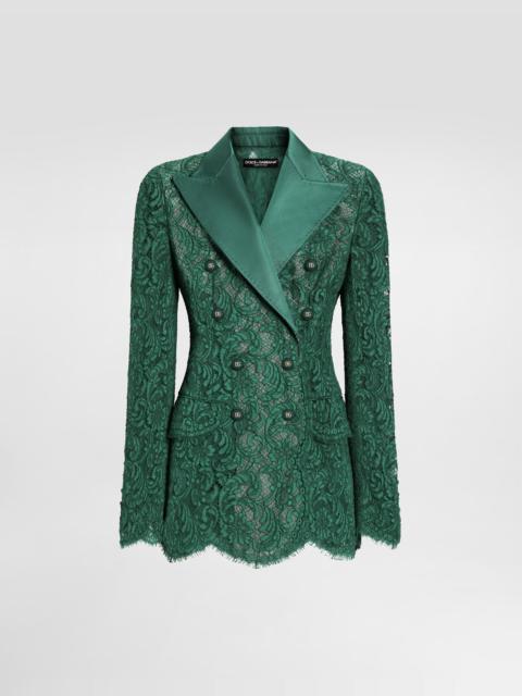 Dolce & Gabbana Double-breasted lace jacket