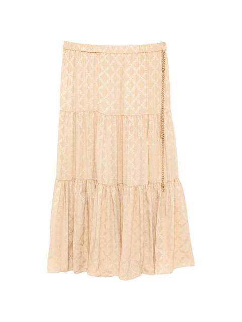 MICHAEL KORS monogram maxi skirt