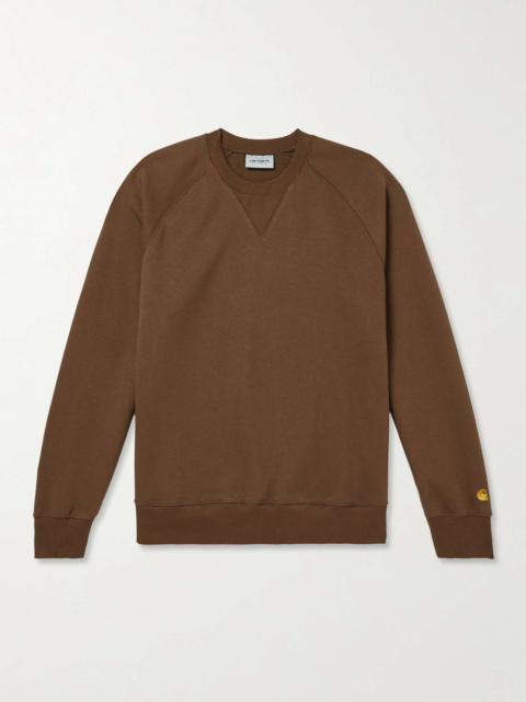 Chase Logo-Embroidered Cotton-Blend Jersey Sweatshirt
