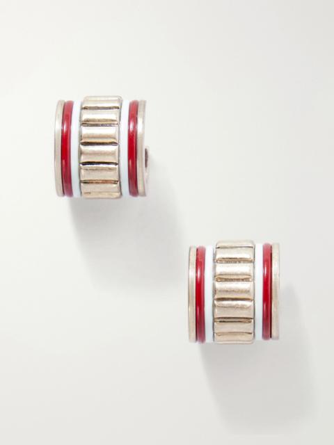ROXANNE ASSOULIN The Crimp Chubby gold-tone earrings Gold