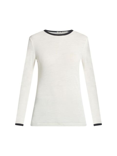 long-sleeve wool jumper