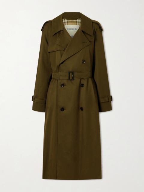 Burberry Double-breasted Belted Cotton Trench