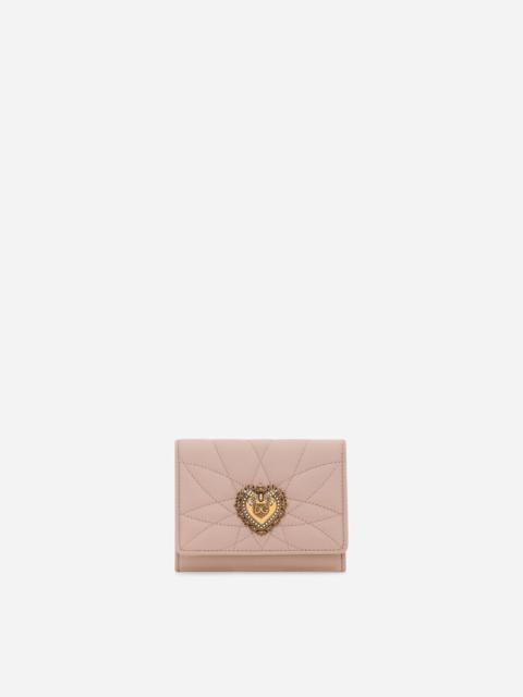 Dolce & Gabbana Small Devotion wallet in quilted nappa leather