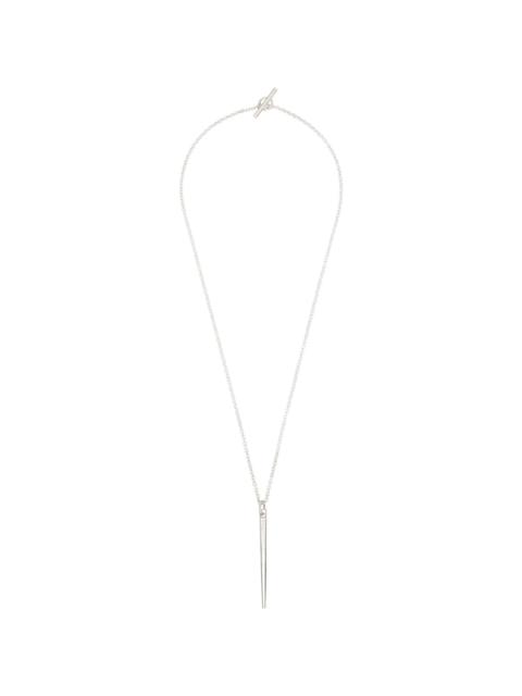 Parts of Four Silver Spike Necklace