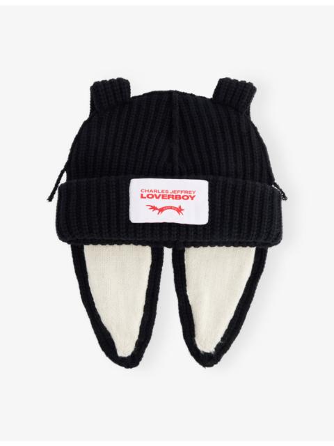 CHARLES JEFFREY LOVERBOY Chunky Rabbit Wool-Blend Beanie Hat