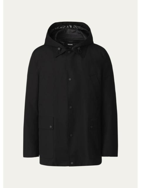 MACKAGE Men's Alec 3-in-1 Short Balmacaan Coat with Removable Down Liner