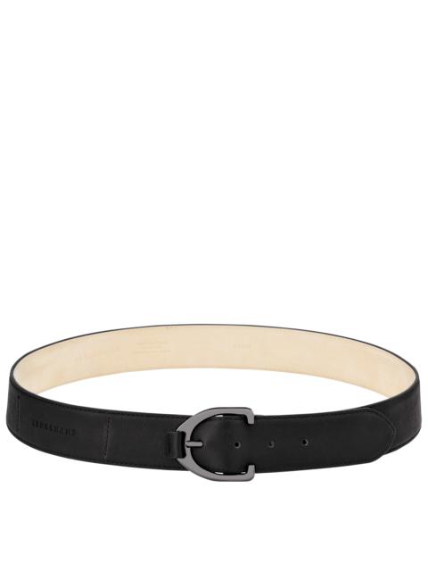Longchamp 3D Ladies' belt Black - Leather